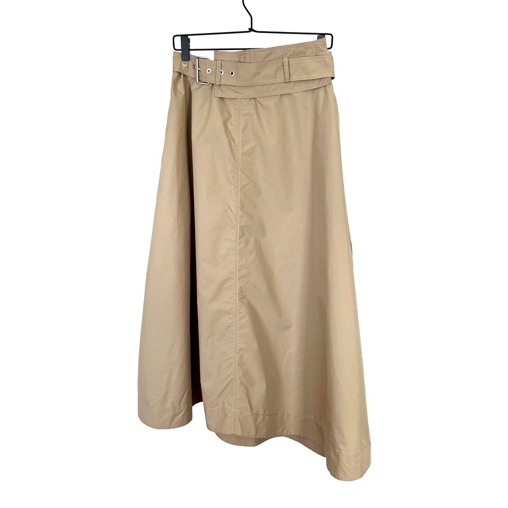 3.1 Phillip Lim Beige Asymmetrical Belted Maxi Skirt